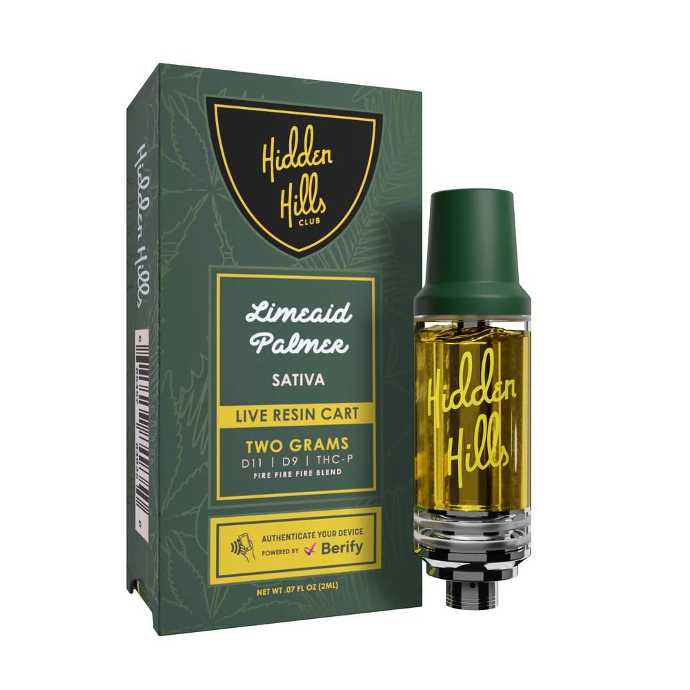 Hidden Hills Fire Fire 2G THC Cartridge-2G Carts-No Limit Distro