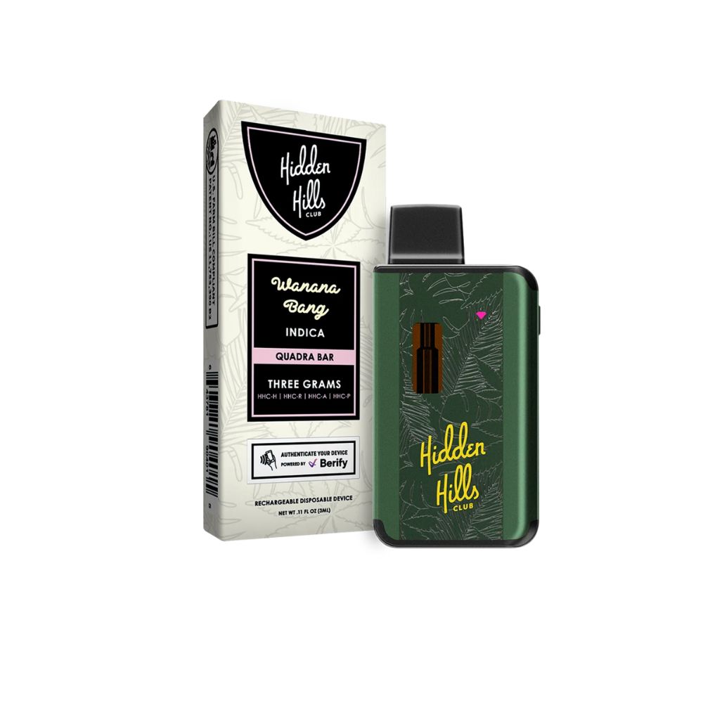 Hidden Hills Quadra Bar HHC Blend Disposable - 3 Grams-THC Blend-No Limit Distro