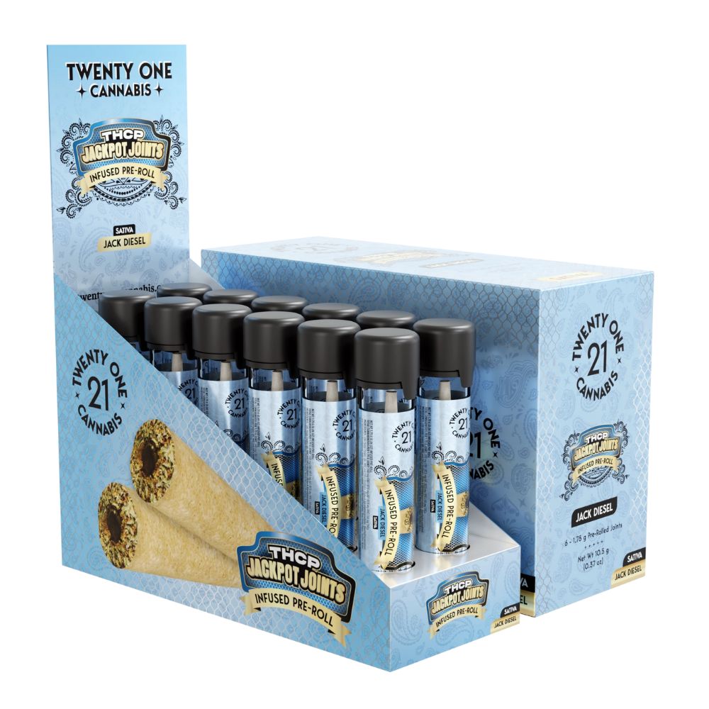 Twenty One Preroll THCp Jackpot Joint 1.75g-No Limit Distro
