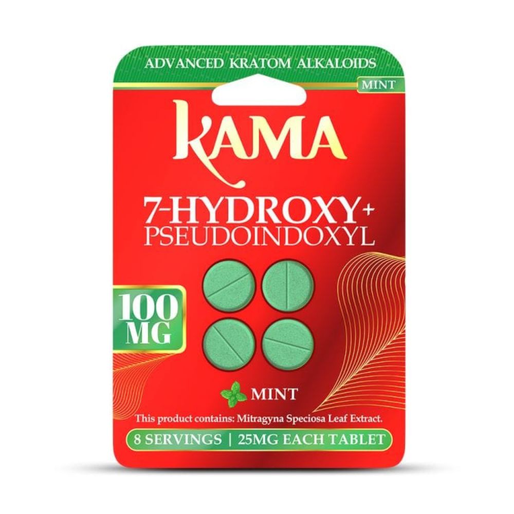 Kama 7-Hydroxy + Pseudo Tablets – 100MG (4-Pack)-7 Hydroxy Tablets-No Limit Distro