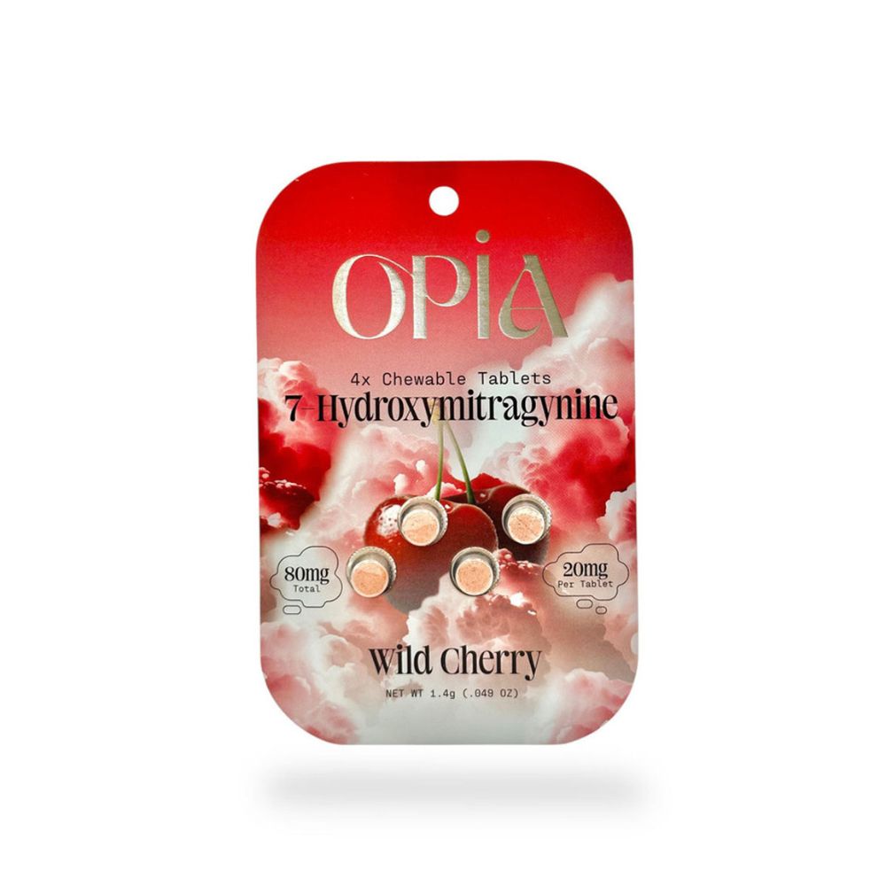 OPiA 7-Hydroxymitragynine Chewable Tablets 4ct - 80mg-7 Hydroxy Tablets-No Limit Distro