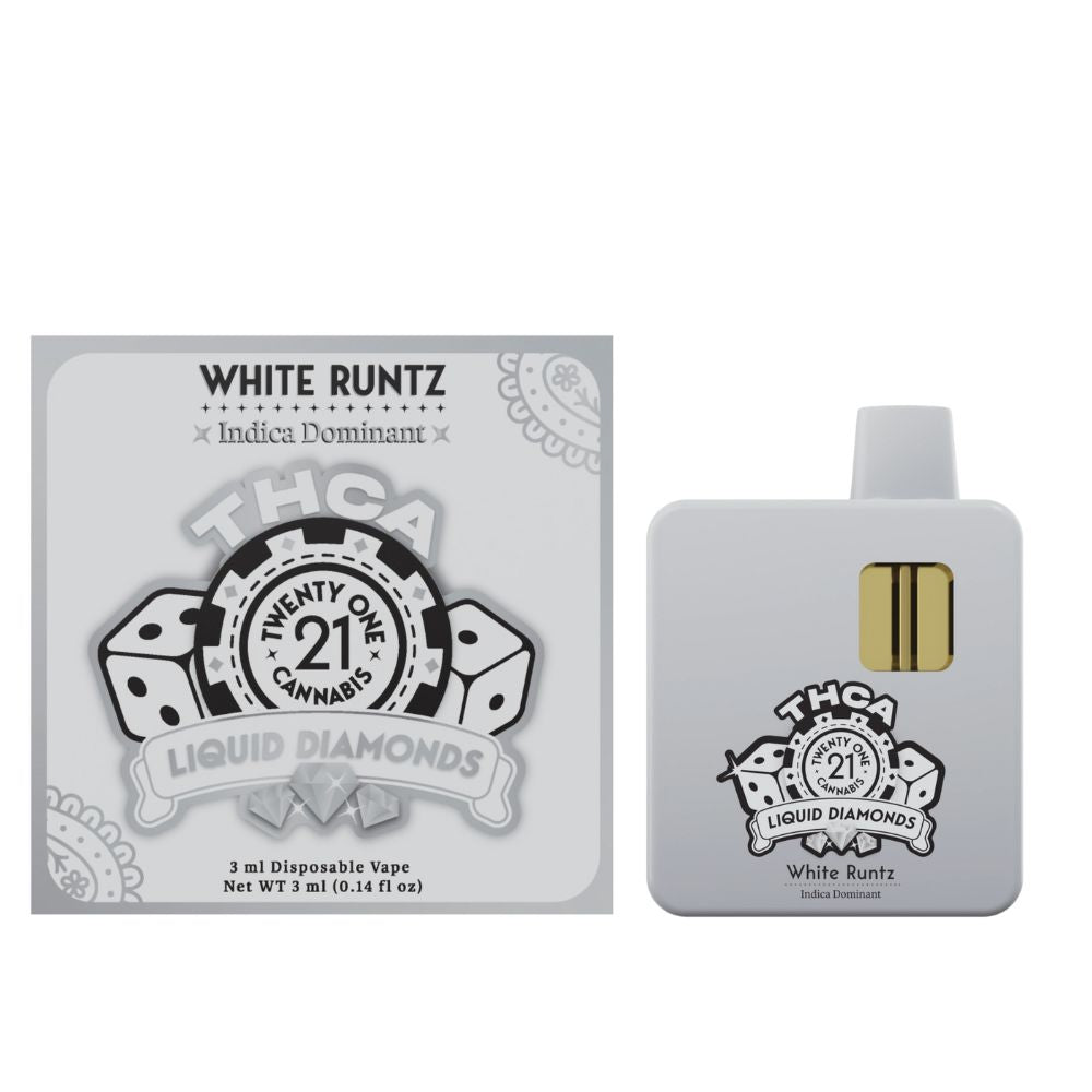 Twenty One THCA Liquid Diamonds Disposable 3g-THCA-No Limit Distro