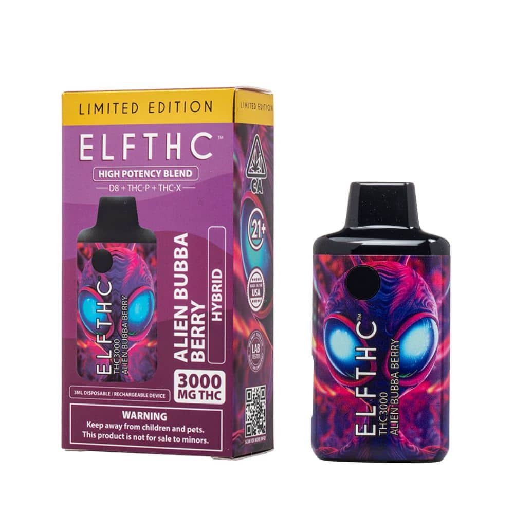 Elf THC Vape 3000mg High Potency Blend-DELTA 8-No Limit Distro