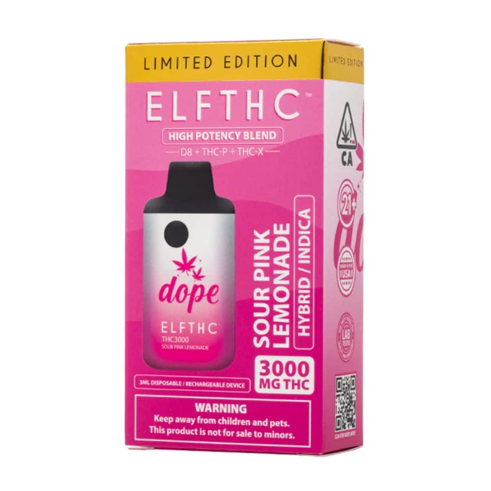 Elf THC Vape 3000mg High Potency Blend-DELTA 8-No Limit Distro