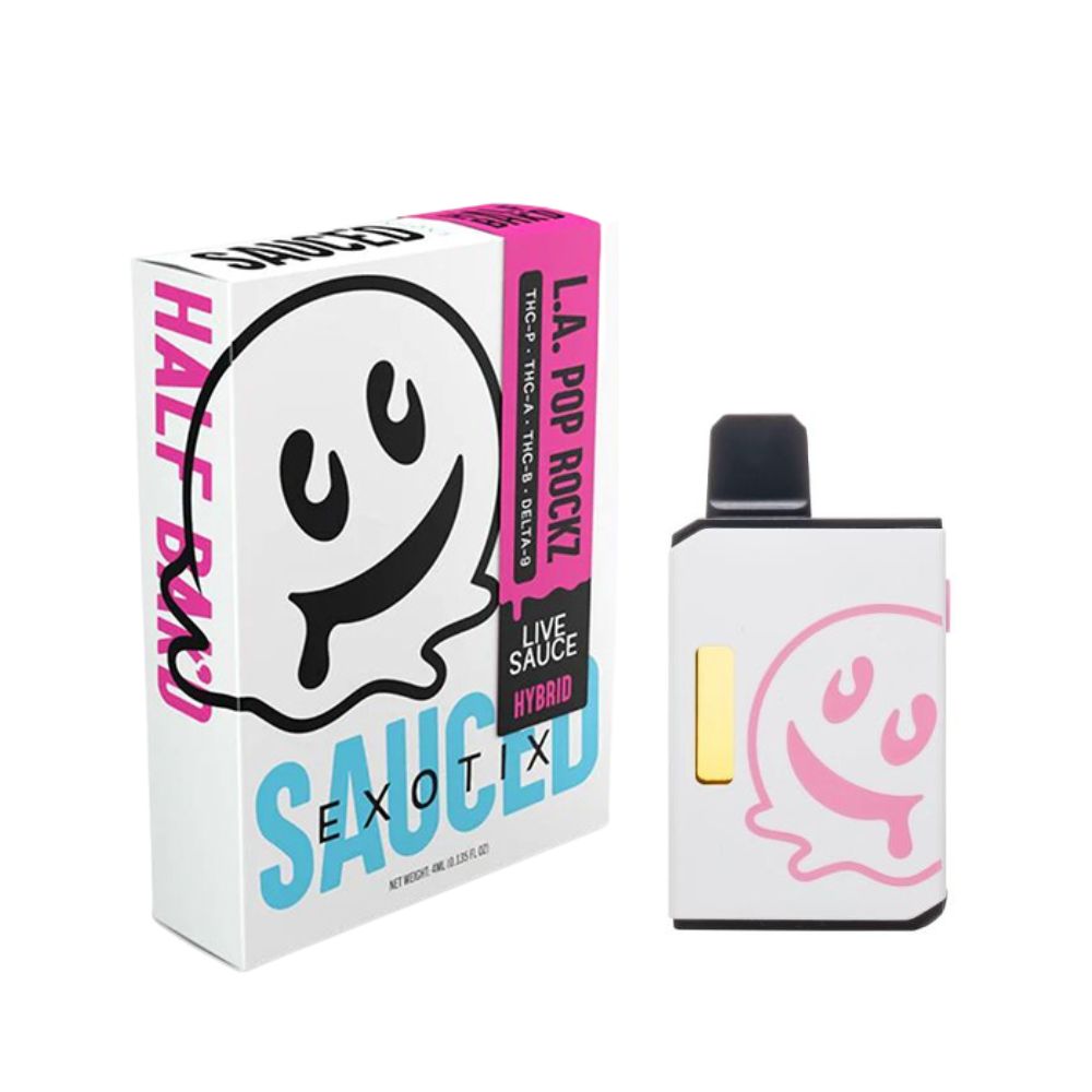 Half Baked Sauced Exotix 4G Live Sauce THC Vape-THCP-No Limit Distro