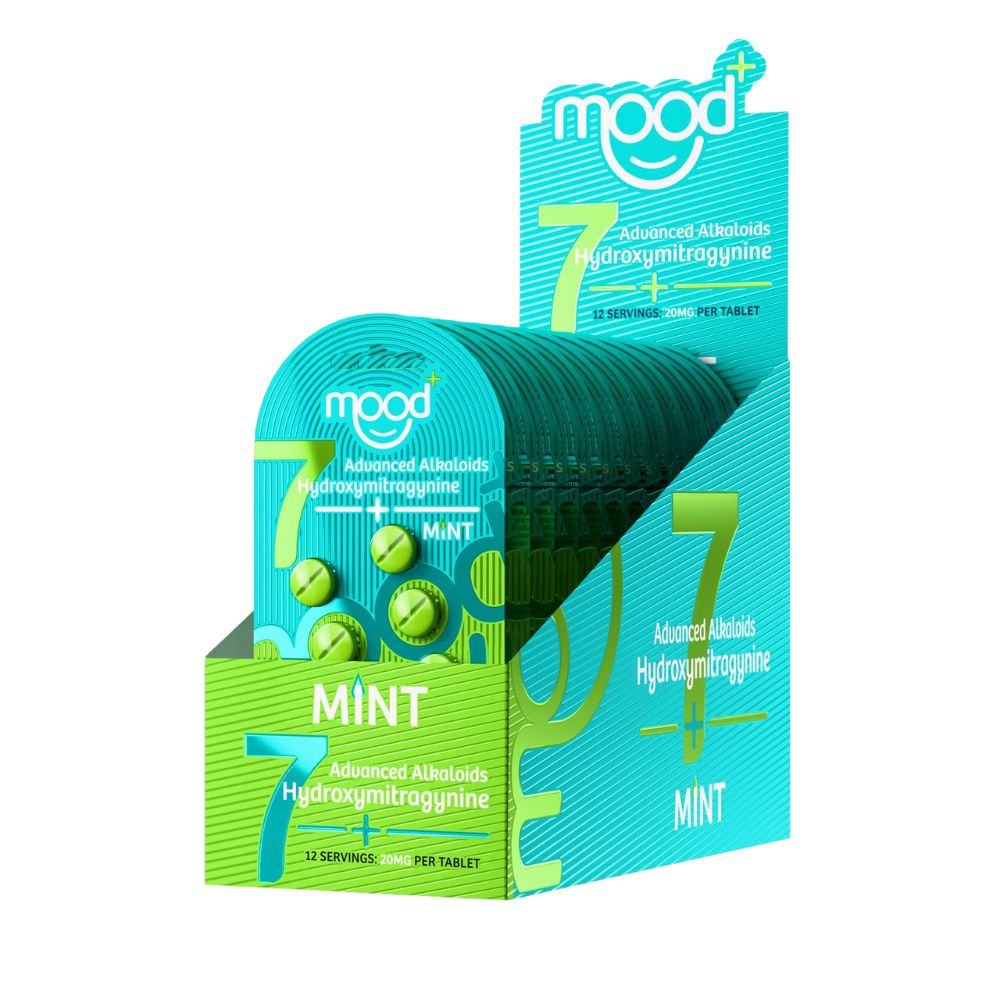Mood + 7-Hydroxymitragynine Chewable Tablets - 6 Pack (120mg)-7 Hydroxy Tablets-No Limit Distro