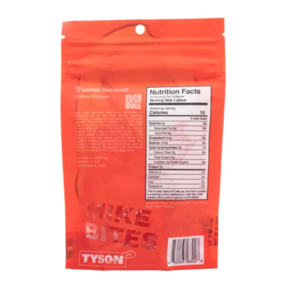 Tyson 2.0 Mike Bites Delta 8 Gummies - 500mg-DELTA 8-No Limit Distro