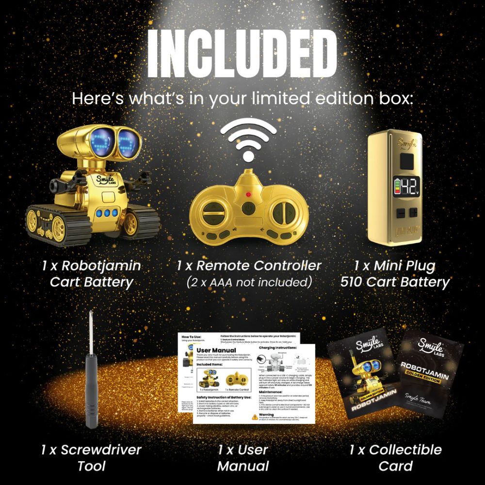 Robotjamin Cart Battery + Remote Controller – Limited Edition 510 by Smyle Labs-510 BATTERY-No Limit Distro