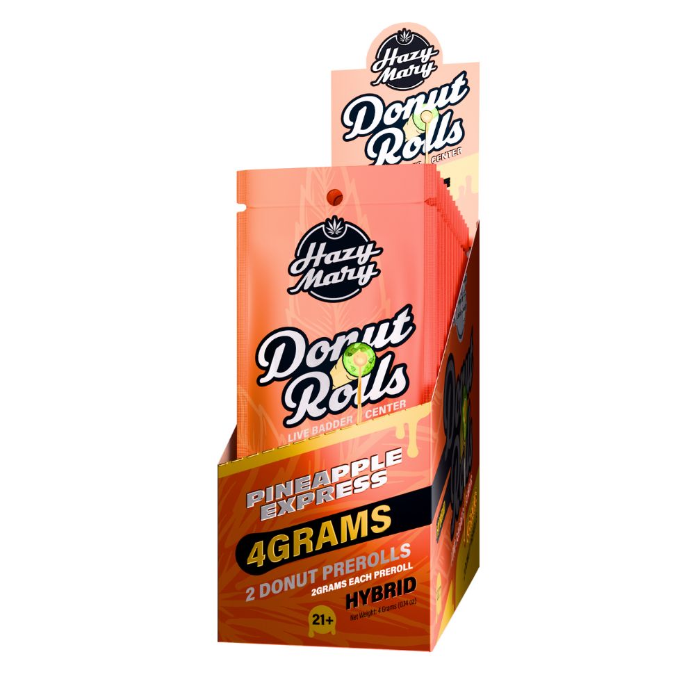 Hazy Mary THC-A Donut Roll Pre-Rolls 2ct - 4 Grams-No Limit Distro