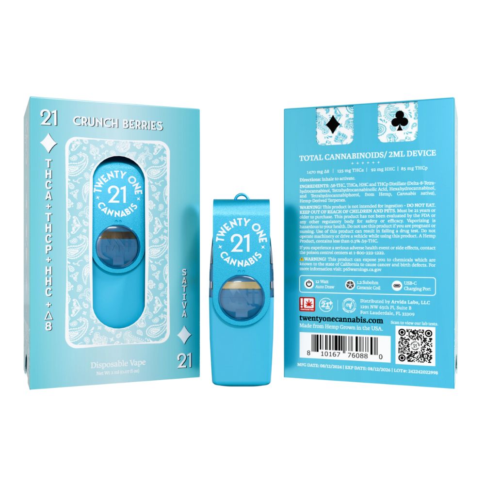 Twenty One THC Flash Drive Vape - 2 Grams-Delta 8 Disposable Weed Pens-No Limit Distro