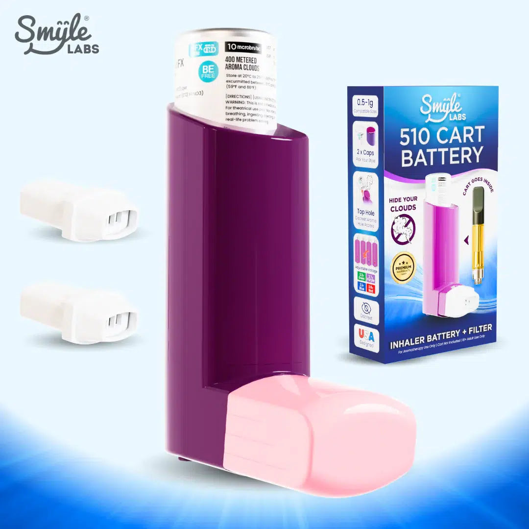 Smyle Labs Inhaler 510 Cart Battery + Cloud Filters-510 BATTERY-No Limit Distro