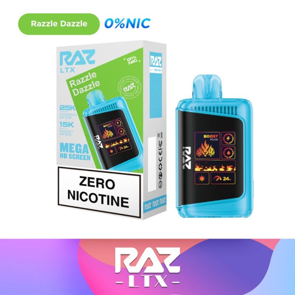 RAZ LTX DC25000 0% Zero Nicotine Disposable-DISPOSABLES-No Limit Distro