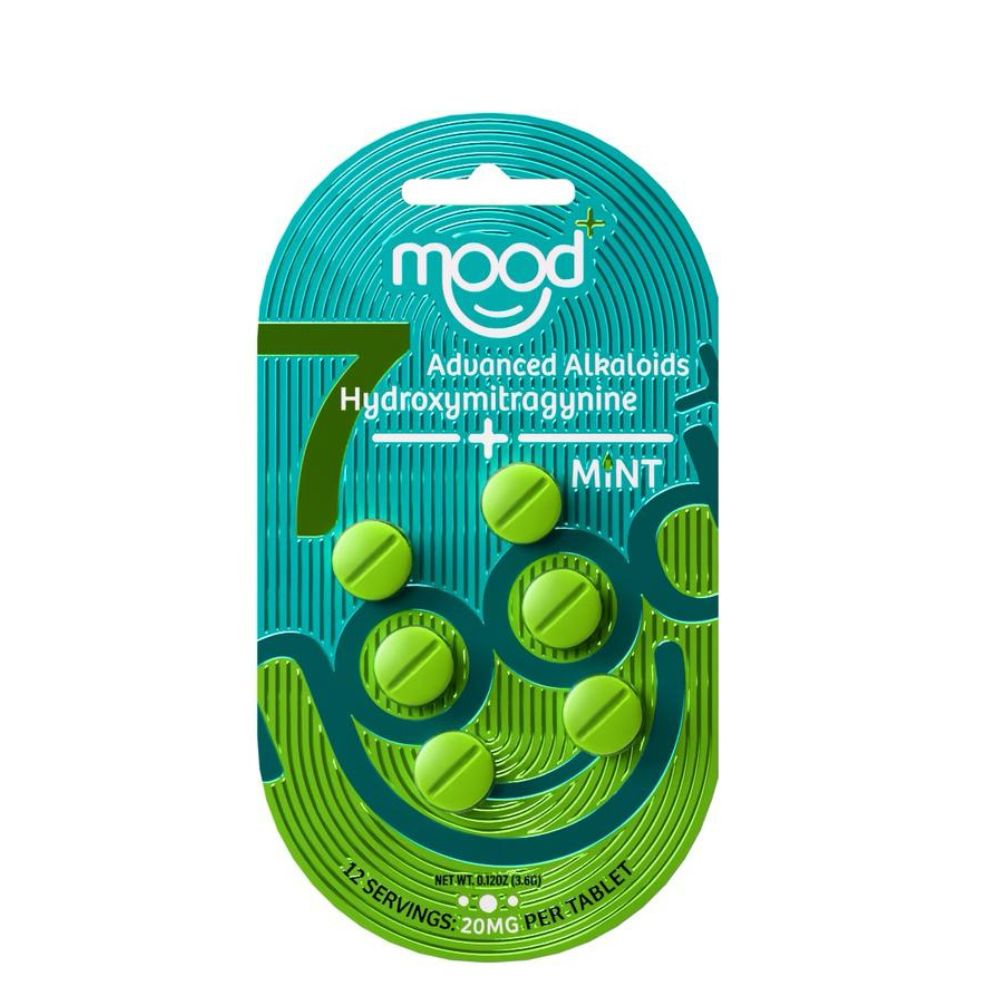Mood + 7-Hydroxymitragynine Chewable Tablets - 6 Pack (120mg)-7 Hydroxy Tablets-No Limit Distro