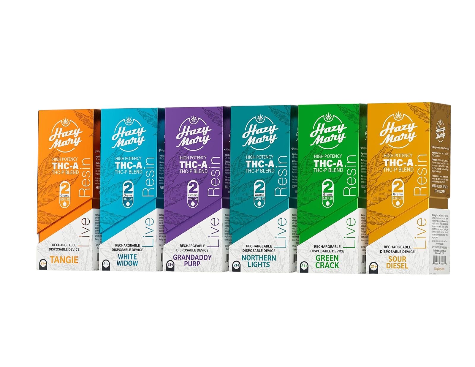 HAZY MARY 2G Cloud Blend Live Resin Disposable - THC-P, THC-V, HHC, D8-THCP-No Limit Distro