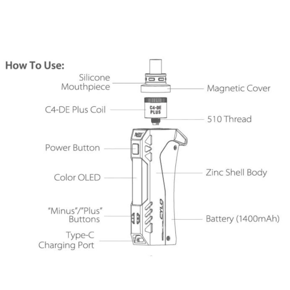 Yocan Cylo Wax Vape-WAX PENS / DAB PENS-No Limit Distro