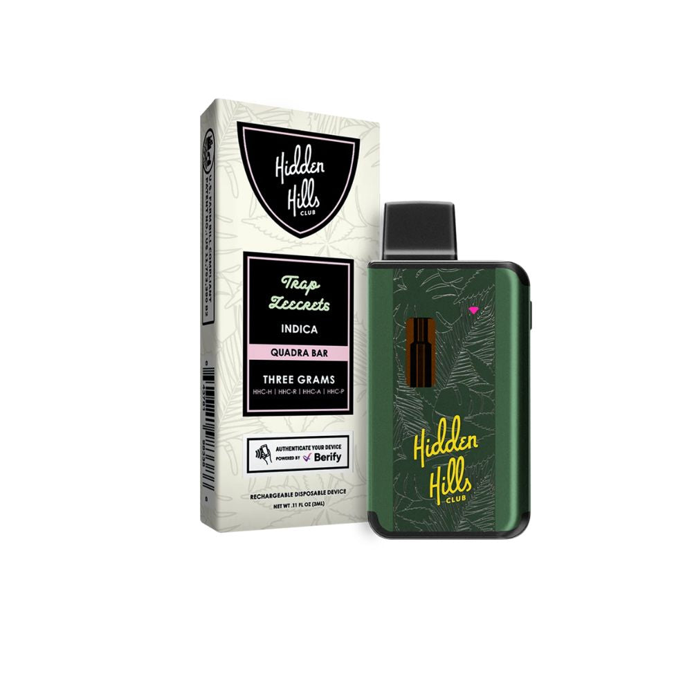 Hidden Hills Quadra Bar HHC Blend Disposable - 3 Grams-THC Blend-No Limit Distro