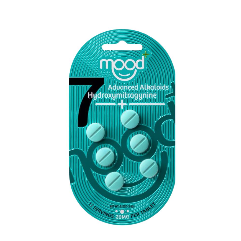 Mood + 7-Hydroxymitragynine Chewable Tablets - 6 Pack (120mg)-7 Hydroxy Tablets-No Limit Distro