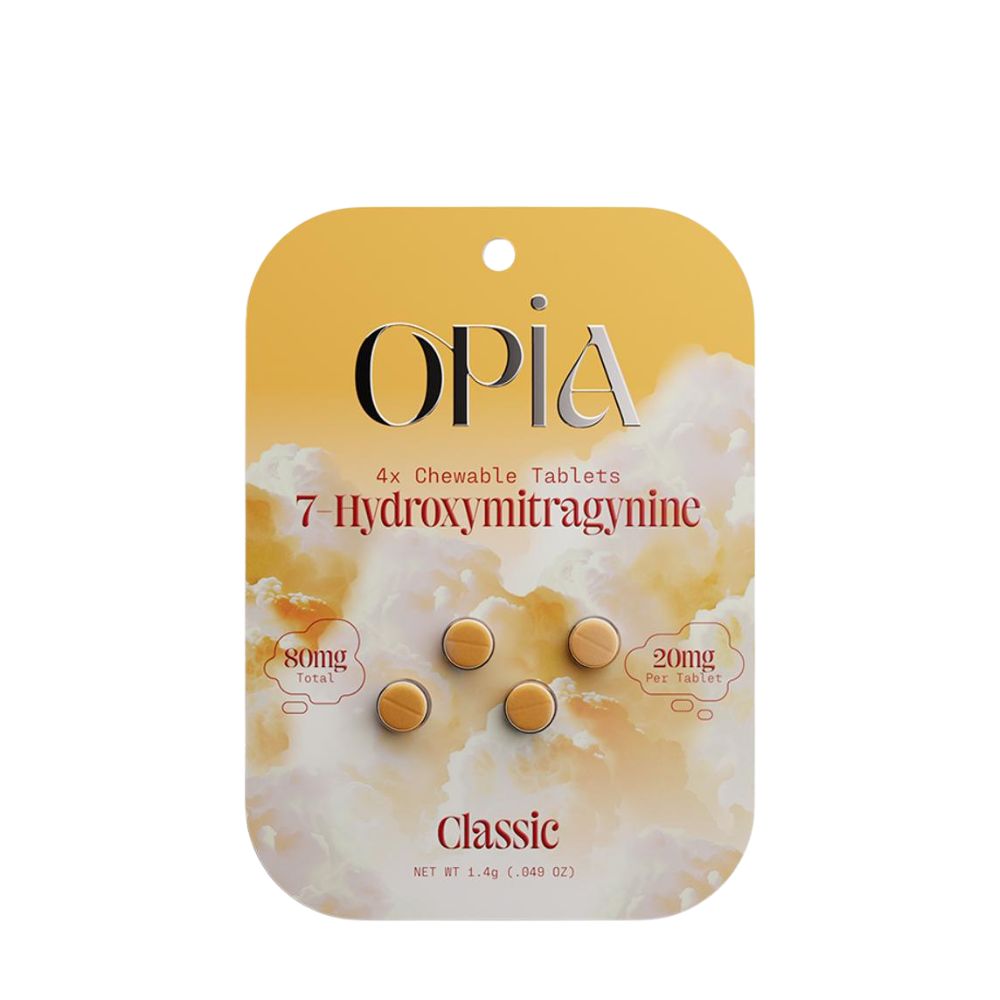 OPiA 7-Hydroxymitragynine Chewable Tablets 4ct - 80mg-7 Hydroxy Tablets-No Limit Distro