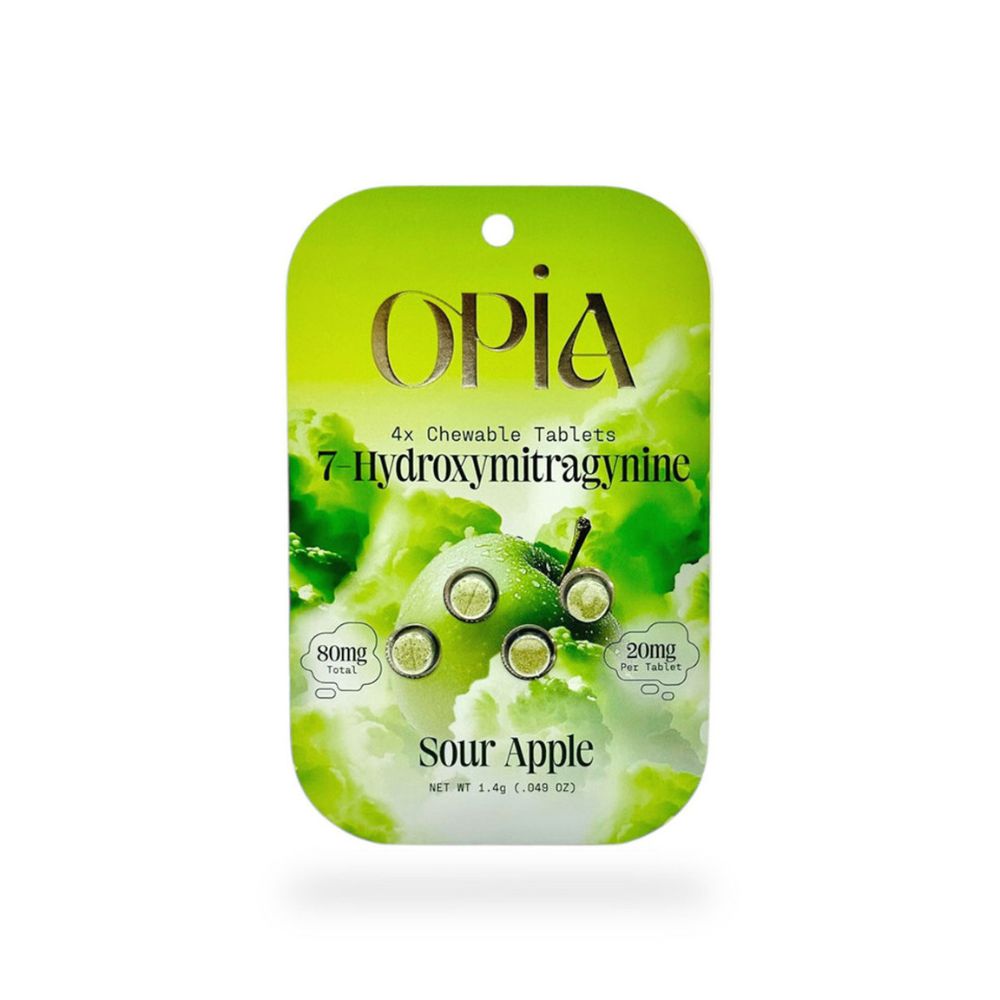 OPiA 7-Hydroxymitragynine Chewable Tablets 4ct - 80mg-7 Hydroxy Tablets-No Limit Distro