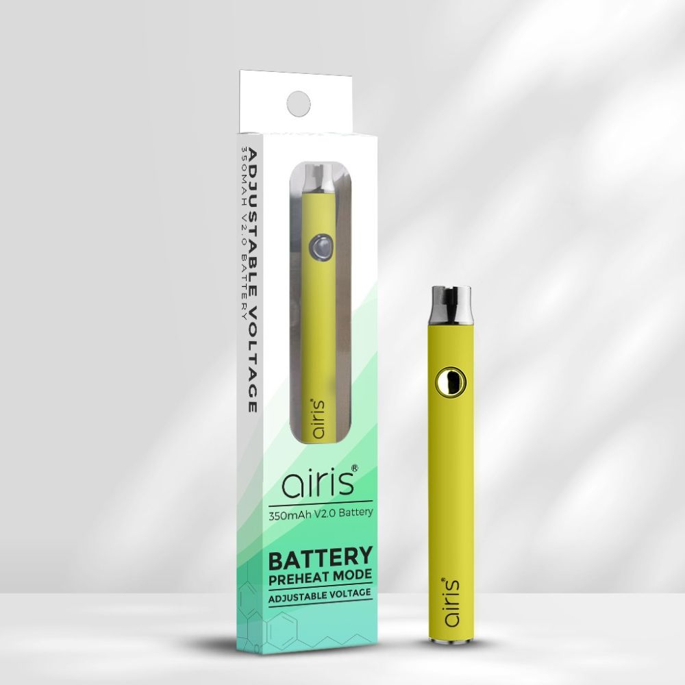 Airis 350mAh Button VV 510 Battery USB-C - BULK PACK OF 20X-510 BATTERY-No Limit Distro
