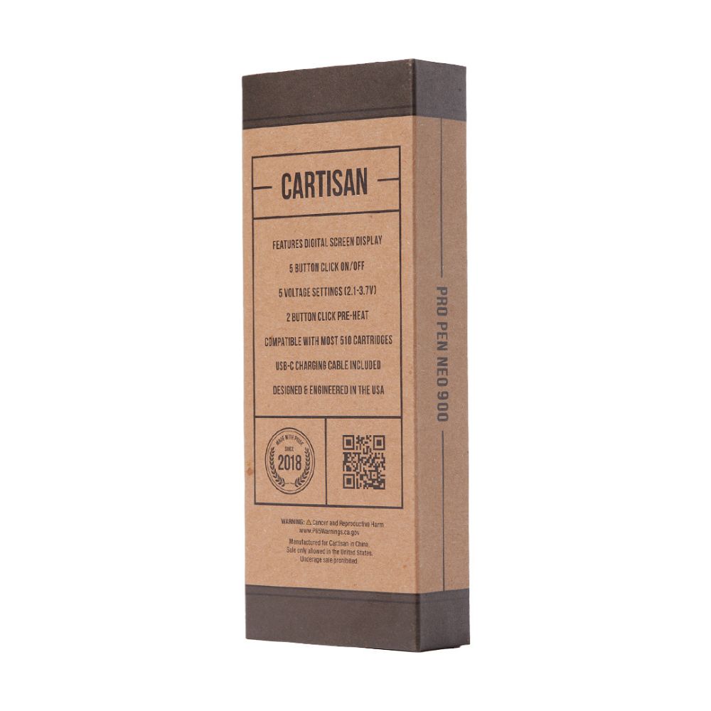 Cartisan Pro Pen NEO 900 mah Cart Battery-510 BATTERY-No Limit Distro