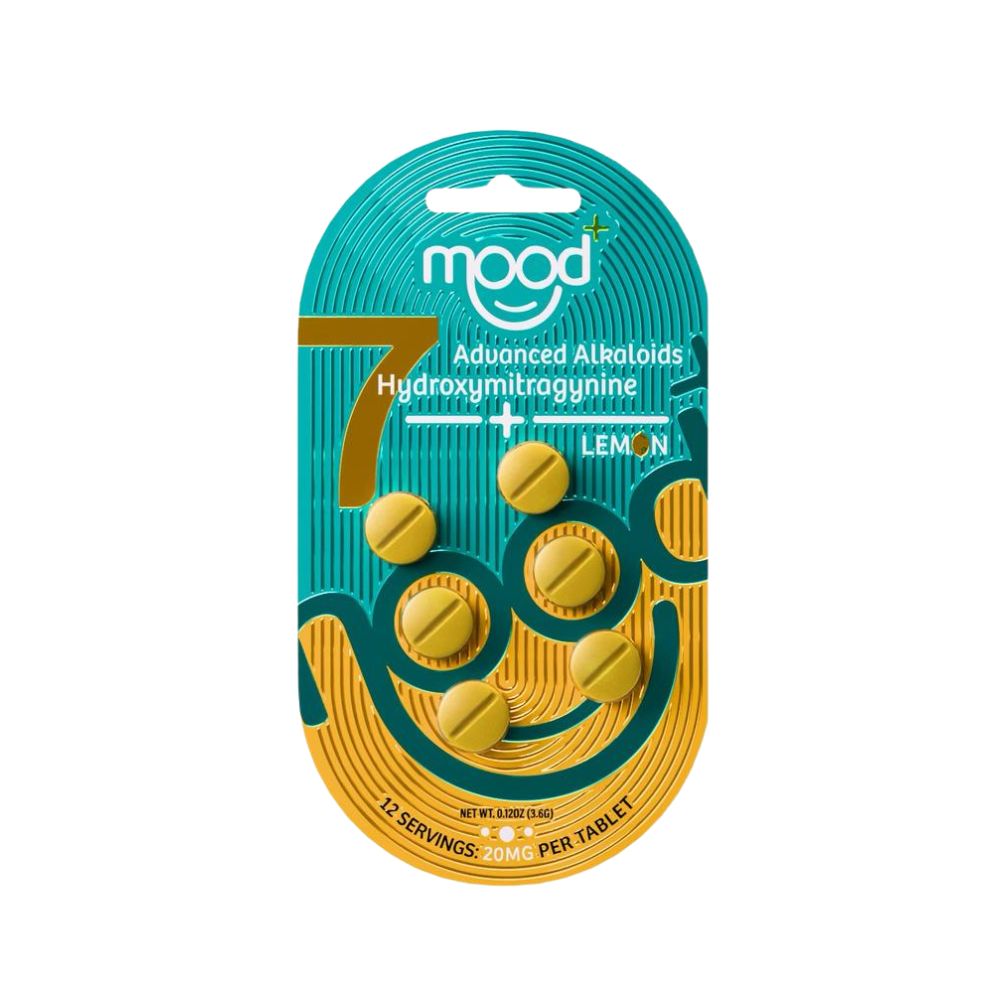 Mood + 7-Hydroxymitragynine Chewable Tablets - 6 Pack (120mg)-7 Hydroxy Tablets-No Limit Distro