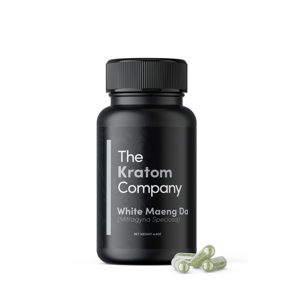White Maeng Da Kratom Capsules | Premium Quality by The Kratom Company-Kratom Capsules-No Limit Distro