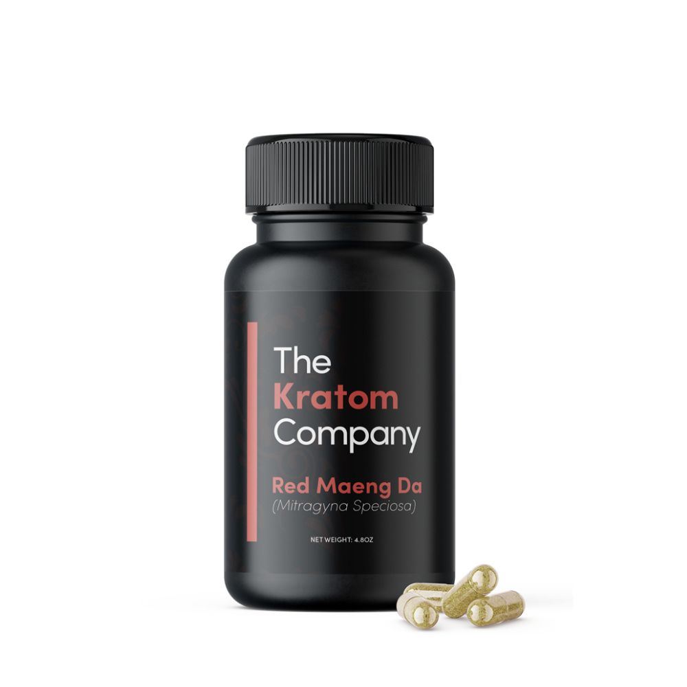 Red Maeng Da Kratom Capsules | Premium Quality by The Kratom Company-Kratom Capsules-No Limit Distro