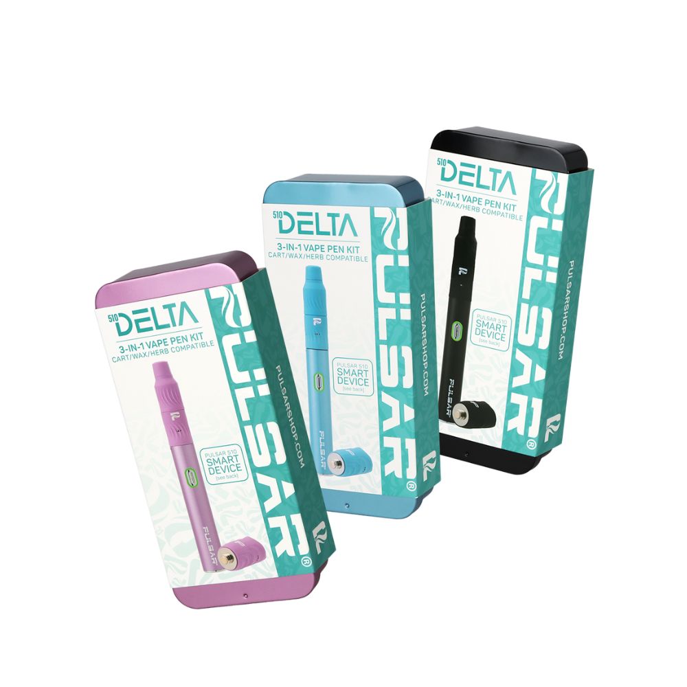Pulsar 510 Delta 3-in-1 Smart Battery Vape Pen Kit – 800mAh-WAX PENS / DAB PENS-No Limit Distro