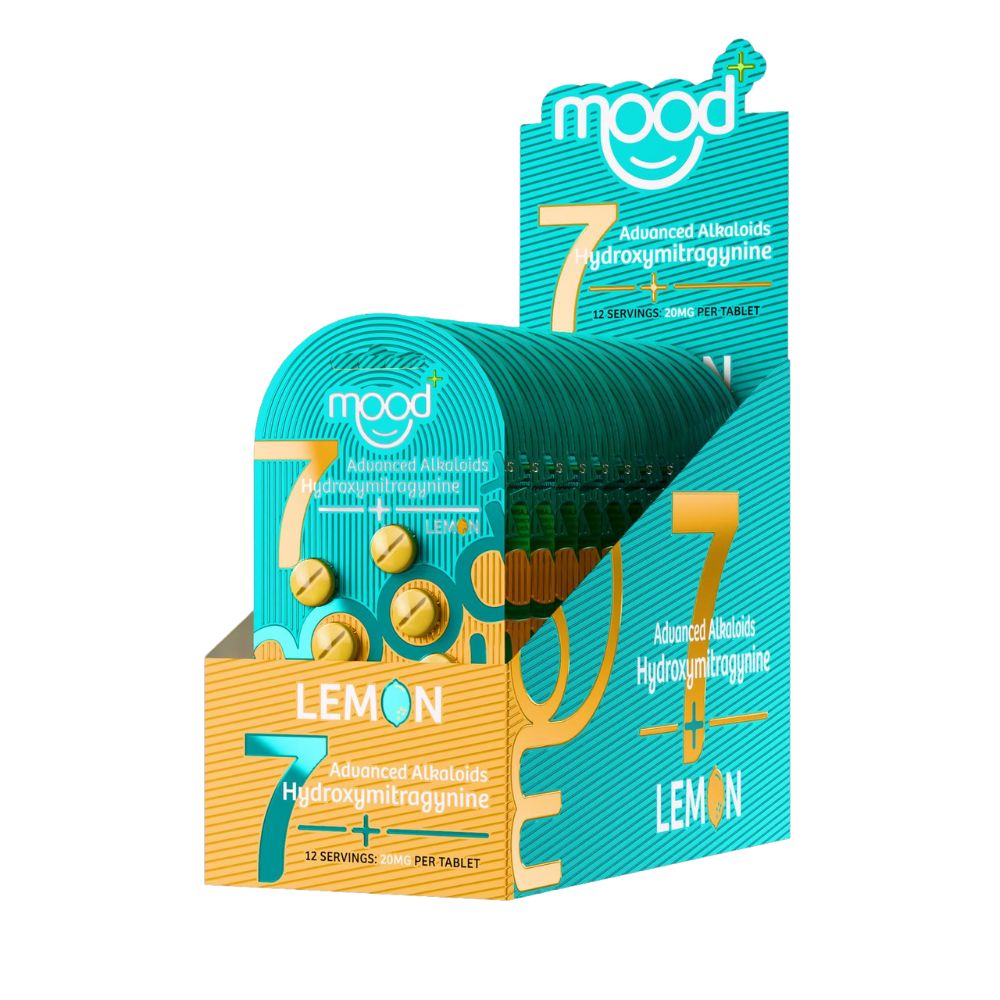 Mood + 7-Hydroxymitragynine Chewable Tablets - 6 Pack (120mg)-7 Hydroxy Tablets-No Limit Distro