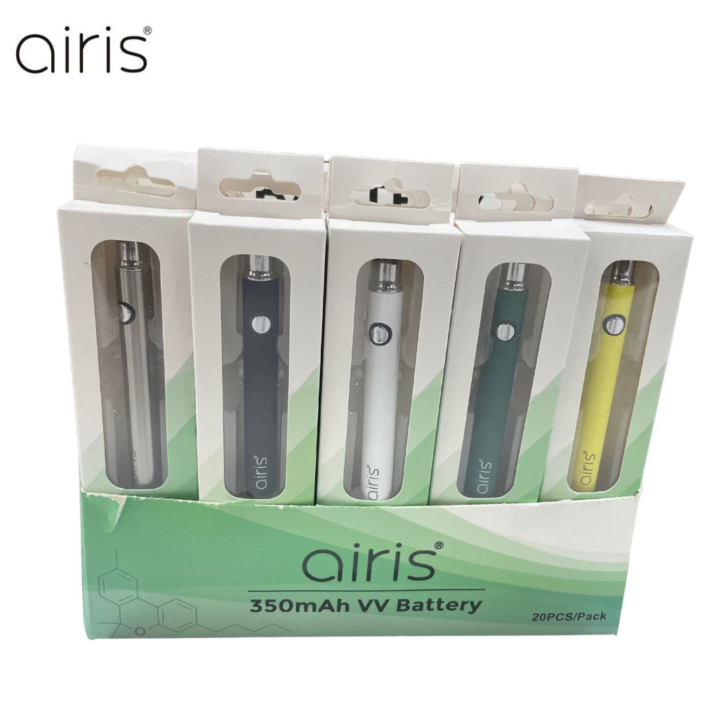 Airis 350mAh Button VV 510 Battery USB-C - BULK PACK OF 20X-510 BATTERY-No Limit Distro