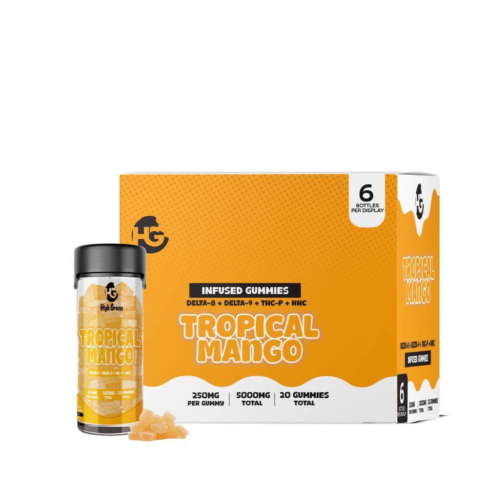 High Grams Edibles D8 + D9 + THCp + HHC - 5000mg-THC Blend-No Limit Distro