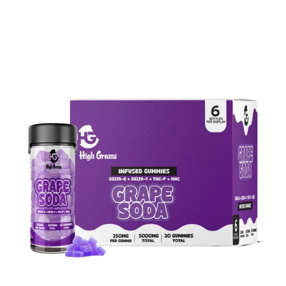 High Grams Edibles D8 + D9 + THCp + HHC - 5000mg-THC Blend-No Limit Distro