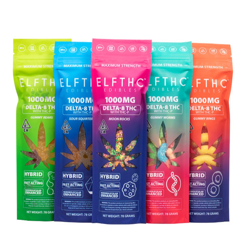 Elf THC Edibles Delta 8 + THCp Candies 1000MG
