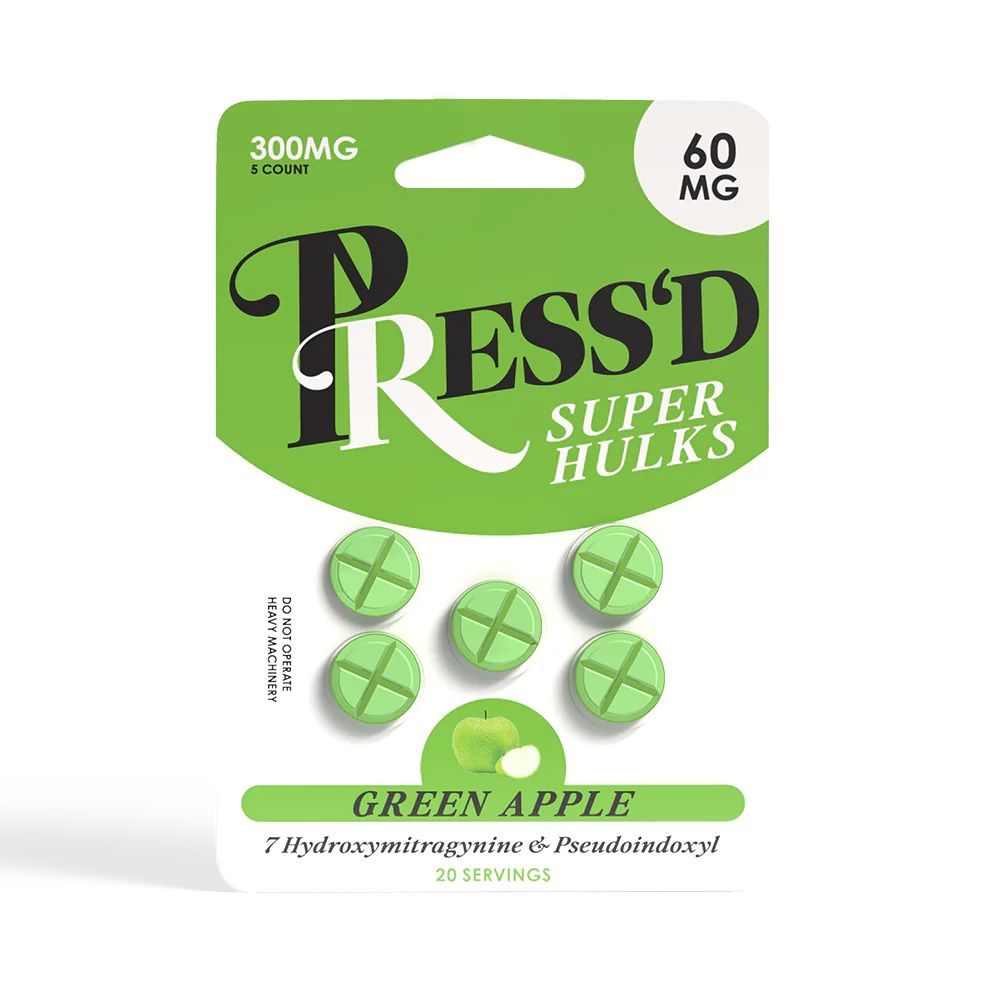 Press’d 7 Hydroxy + Pseudo Super Hulks Tablets – 300mg-7 Hydroxy Tablets-No Limit Distro