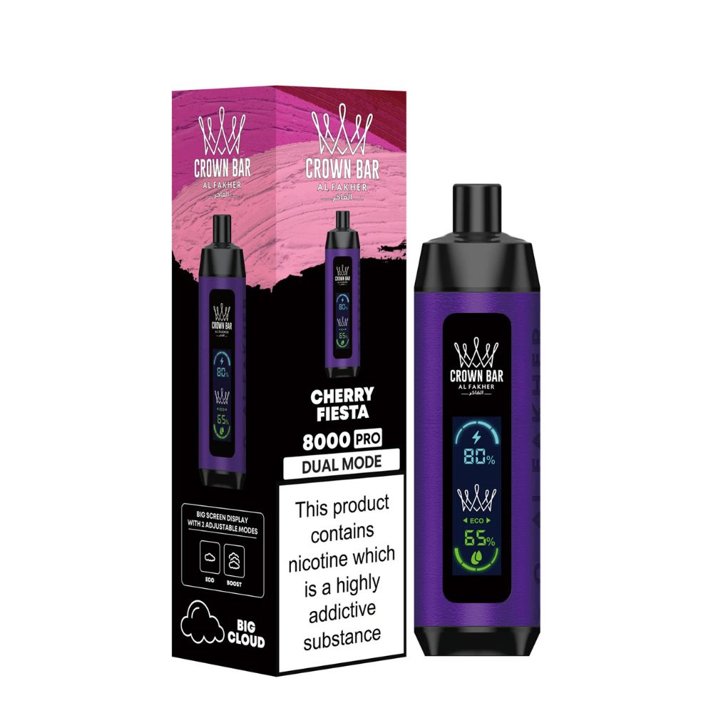 Al Fakher Crown Bar 8000 Pro-DISPOSABLES-No Limit Distro