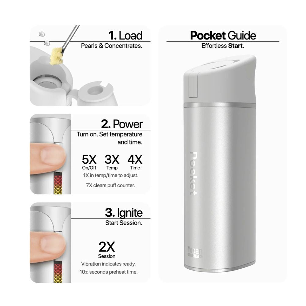 Yocan Black Pocket Concentrate Vaporizer-WAX PENS / DAB PENS-No Limit Distro