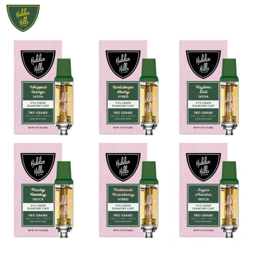 Hidden Hills VVS Liquid Diamonds 2G THC Cartridge-2G Carts-No Limit Distro