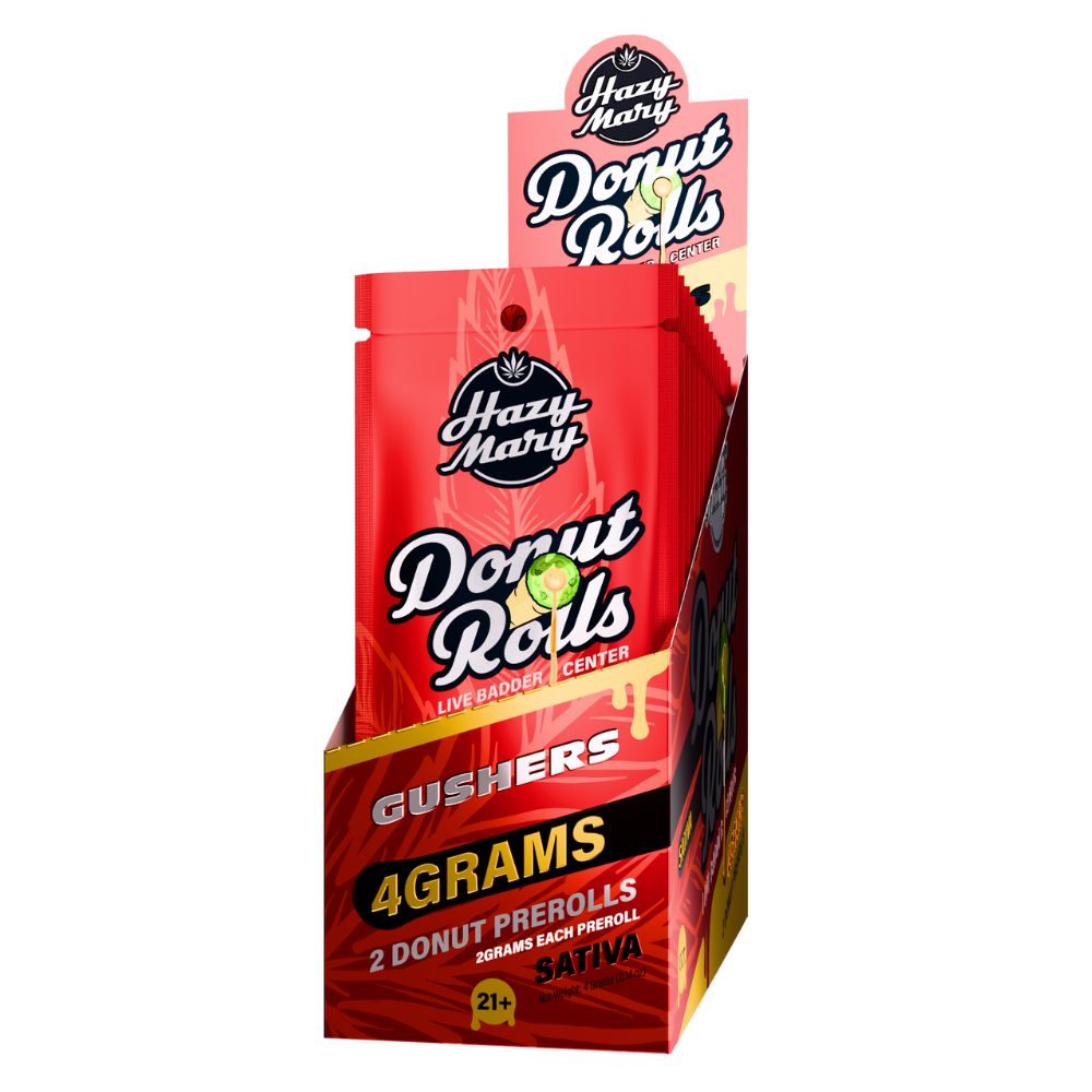 Hazy Mary THC-A Donut Roll Pre-Rolls 2ct - 4 Grams-No Limit Distro