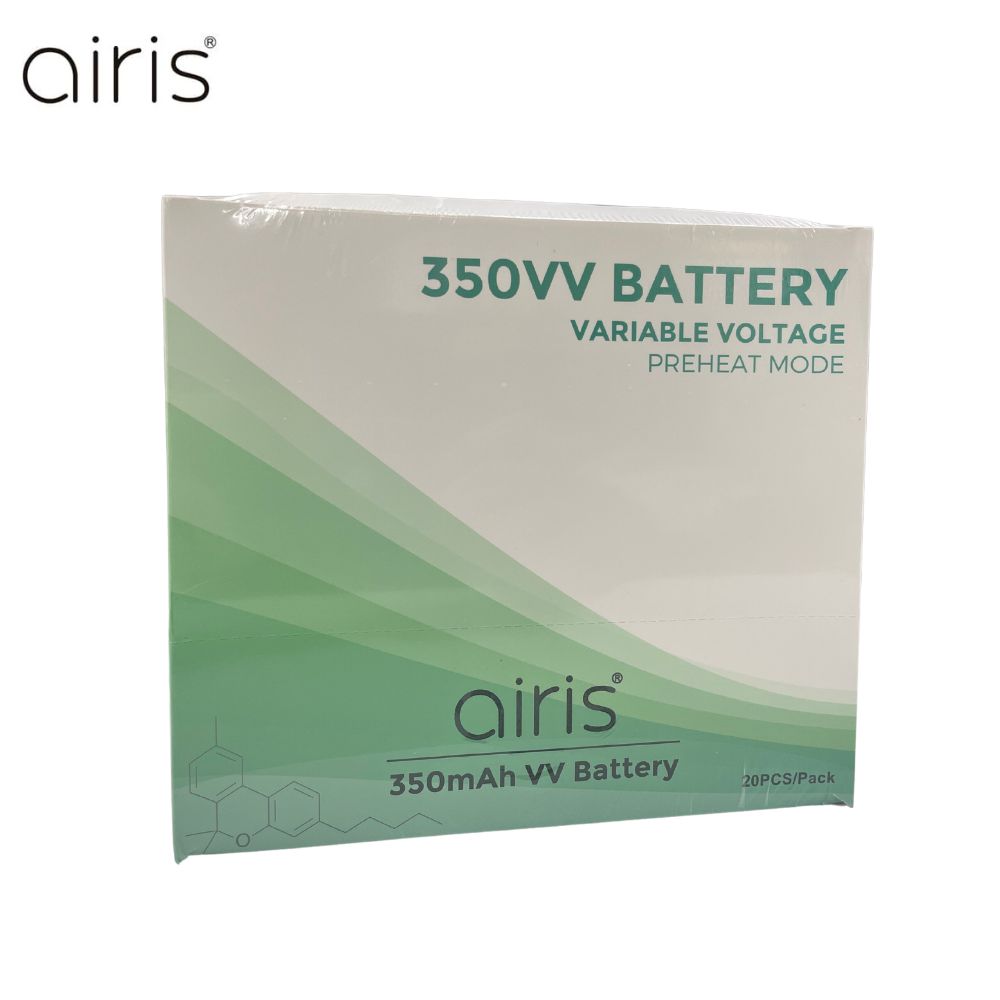 Airis 350mAh Button VV 510 Battery USB-C - BULK PACK OF 20X-510 BATTERY-No Limit Distro