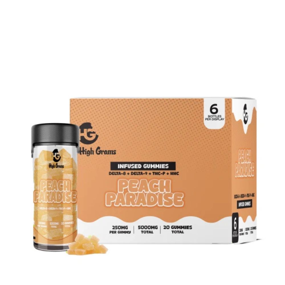 High Grams Edibles D8 + D9 + THCp + HHC - 5000mg-THC Blend-No Limit Distro