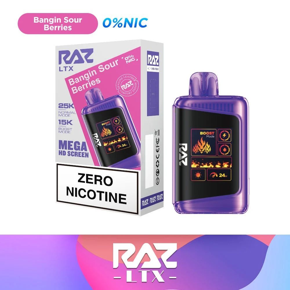 RAZ LTX DC25000 0% Zero Nicotine Disposable-DISPOSABLES-No Limit Distro