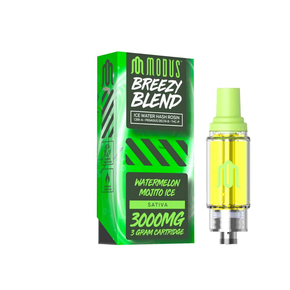 Modus Breezy Blend Cartridge – 3 Grams-THC Blend-No Limit Distro