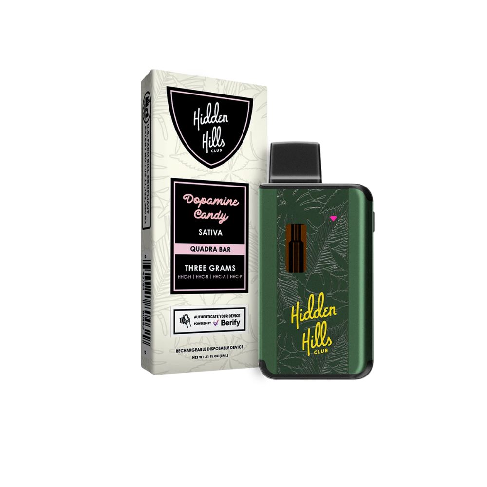 Hidden Hills Quadra Bar HHC Blend Disposable - 3 Grams-THC Blend-No Limit Distro