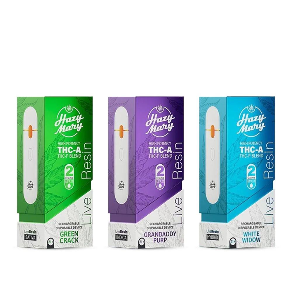 HAZY MARY 2G Cloud Blend Live Resin Disposable - THC-P, THC-V, HHC, D8-THCP-No Limit Distro