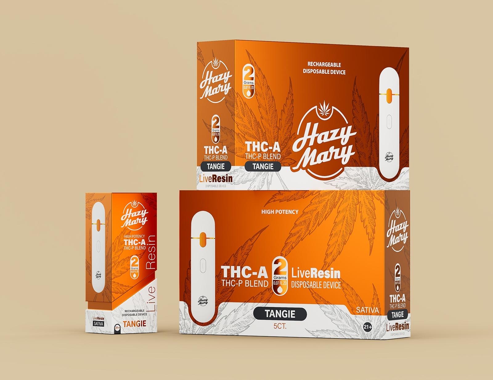 HAZY MARY 2G Cloud Blend Live Resin Disposable - THC-P, THC-V, HHC, D8-THCP-No Limit Distro