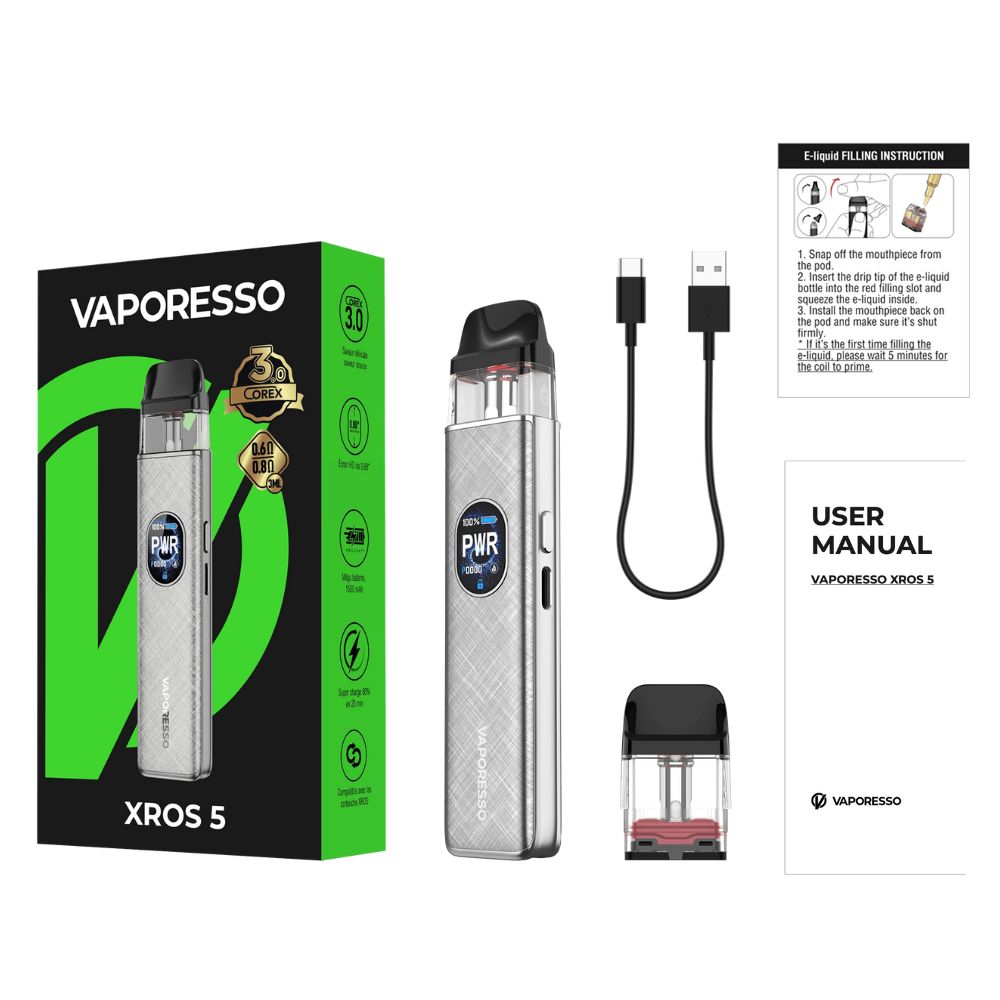 Vaporesso Xros 5 30W Pod System-VAPE DEVICES-No Limit Distro