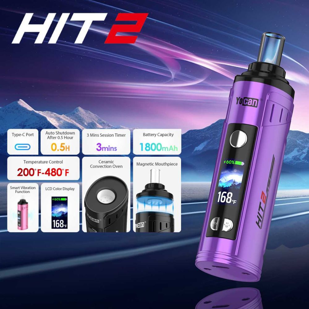 Yocan Hit 2 Dry Herb Vaporizer-DRY HERB VAPES-No Limit Distro