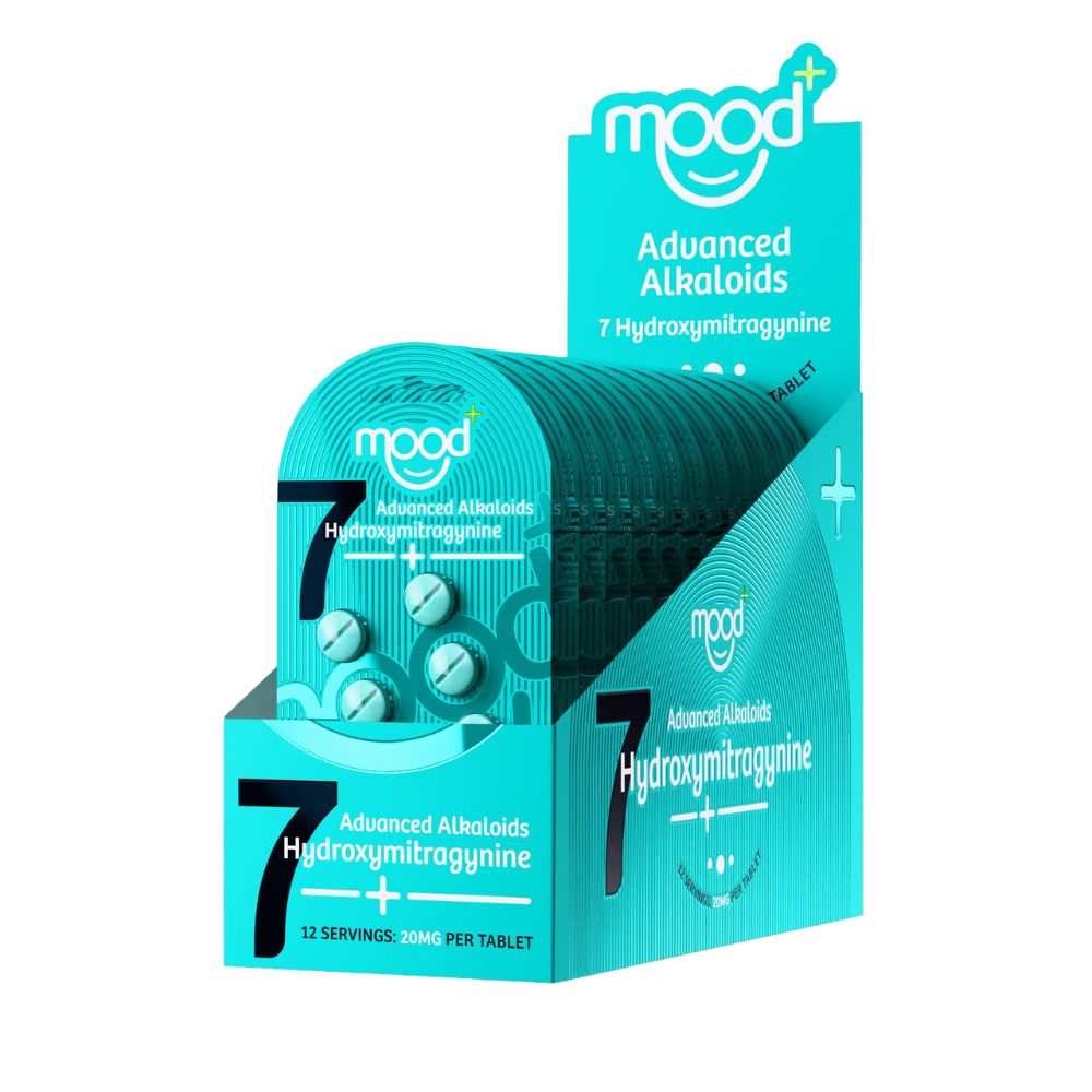 Mood + 7-Hydroxymitragynine Chewable Tablets - 6 Pack (120mg)-7 Hydroxy Tablets-No Limit Distro