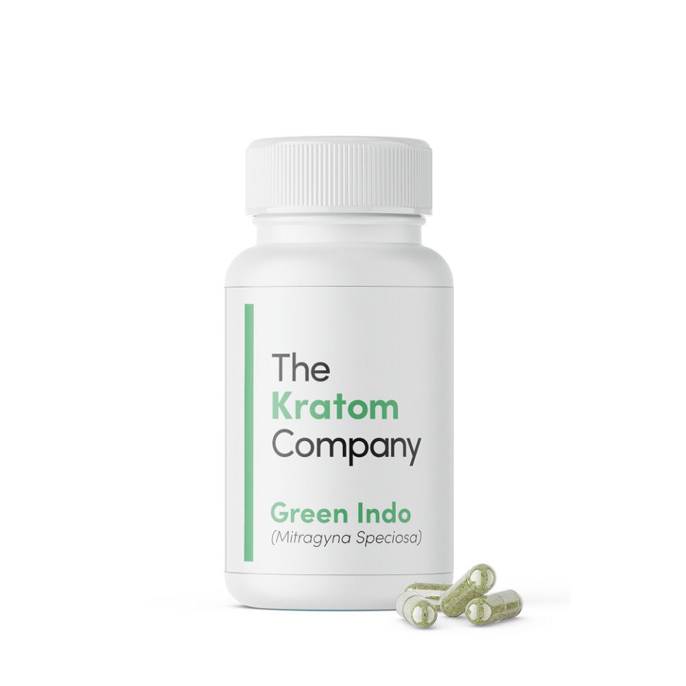 Green Indo Kratom Capsules | Premium Quality by The Kratom Company-Kratom Capsules-No Limit Distro